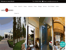 Tablet Screenshot of lariyaresorts.com